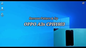 oppo a3s pattern password frp unlock