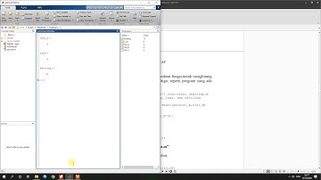 PROKOM 6 : MATLAB (M-File dan Pemrograman Matlab)