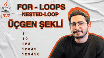 COMP101 JAVA - For-Loops | Nested Loop Soru Çözümü | Üçgen Yapma