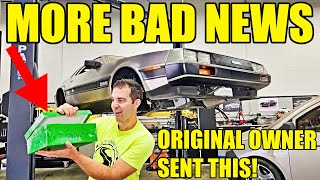 I Put My DeLorean Engine Back Together & Spoke With The Orignal Owner! Fake Miles & More Bad News :(