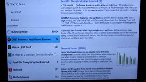 How To Use Google Reader App/Used Android Tablet Acer Prime
