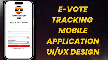 E-Vote Tracking Mobile App UI Design | Figma UI/UX Walkthrough