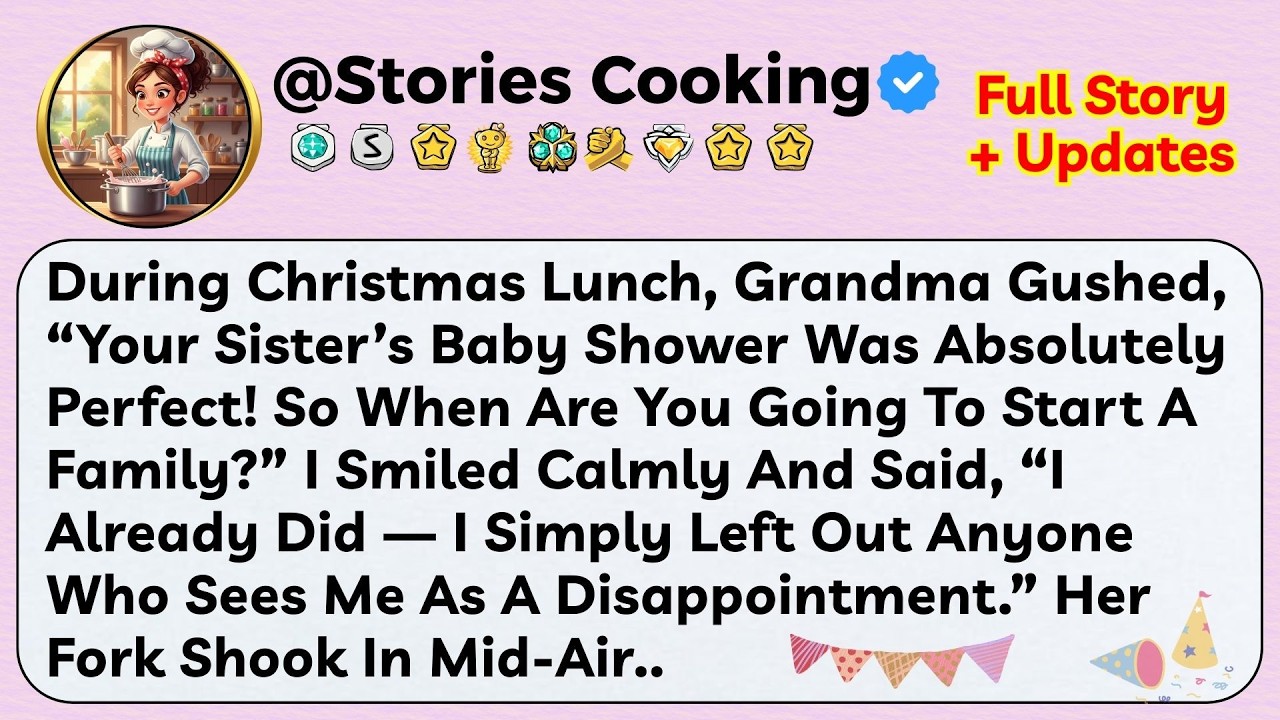 During Christmas Lunch, Grandma Gushed, “Your Sister’s Baby Shower Was Absolutely Perfect! So When