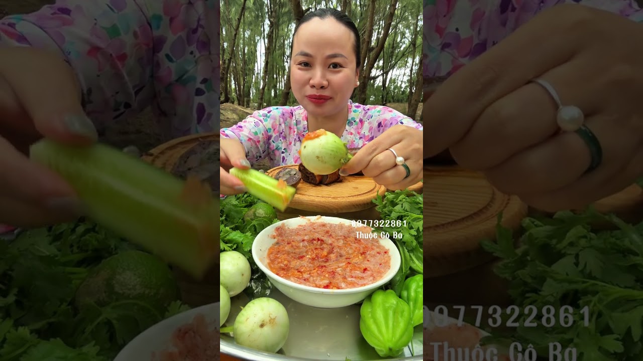 Dồi Huyết Chấm Mắm Ruốc Xổi - Ngon Phải Biết - Thuộc Cô Ba 0977322861