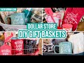 GIFT IDEAS 🎁 Dollar Store gift baskets personalized with Cricut!