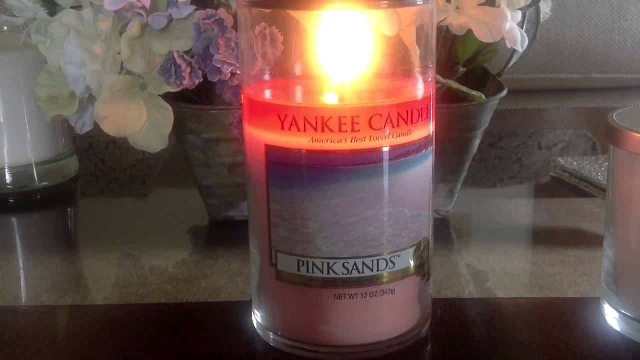 Yankee Candle Candle, Pink Sands - 1 candle, 10 oz