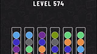 Ball Sort Puzzle Level 574 #ballsortpuzzle #ballsortpuzzlegameplay #puzzlegame #mobilegames