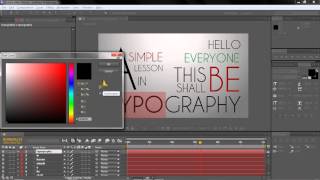 Simple Kinetic Typography with After Effects part 1