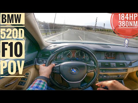 BMW F10 520d Comfort İnceleme I 0-100 Hızlanma I GAZLAMALI POV Sürüş  I 184Hp 380nm