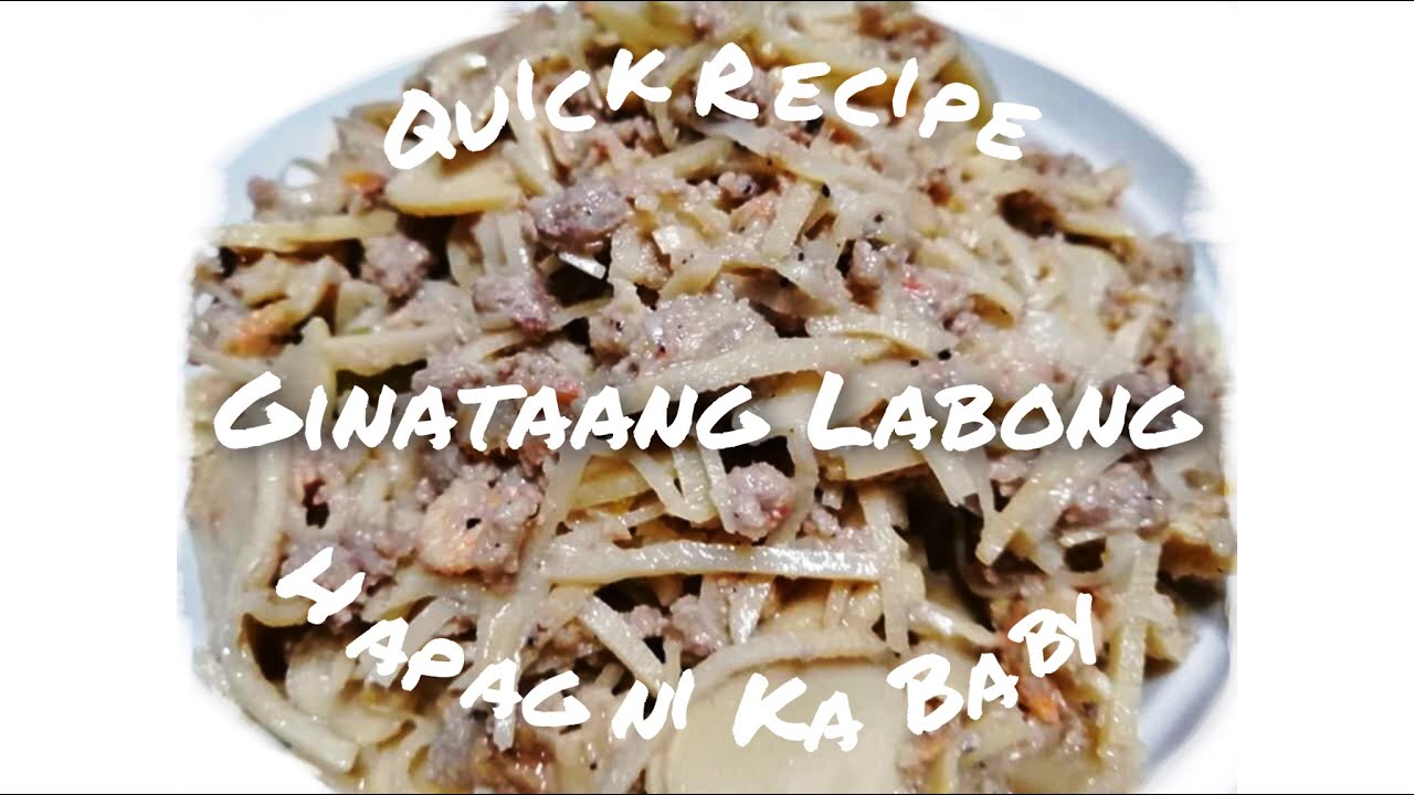 Ginataang Labong (Bamboo shoots) - YouTube