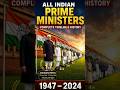 🇮🇳 All Indian Prime Ministers Timeline (1947–2024) |  Complete History of Every PM