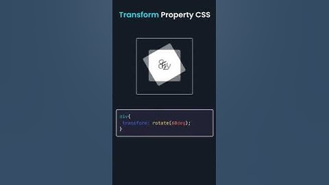 Transform Property in CSS #css #html #javascript #codewithchiranjeeb