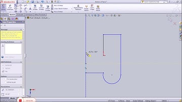 Solidworks Tutorial 3- Line tool, dimensions and defining