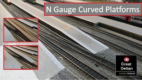 Making N Gauge Curved Platforms
