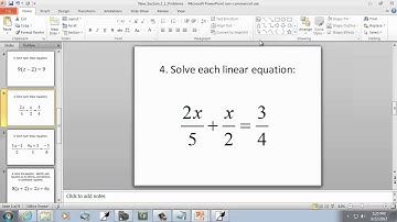 Intermediate Algebra: Linear Equations in One Variable