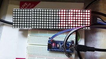 ตัวอักษรวิ่ง ควบคุมผ่าน arduino nano