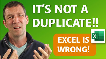 Excel Gets Duplicates Wrong - and how to fix it