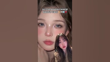 WINTER GODDESS GLITTER MAKEUP TUTORIAL✨❄️ #douyin #chinesemakeup #douyinmakeup #christmas #makeup