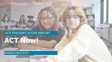 ACT Now! ACT Webinar (Understanding the ACT Score Report)