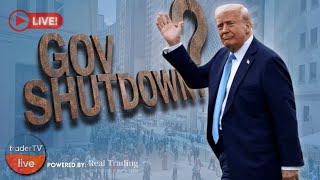 Trump Shutdown Warning ⚠️ Markets At Risk❓ $SPY $TSLA Trades | Live Sep 29