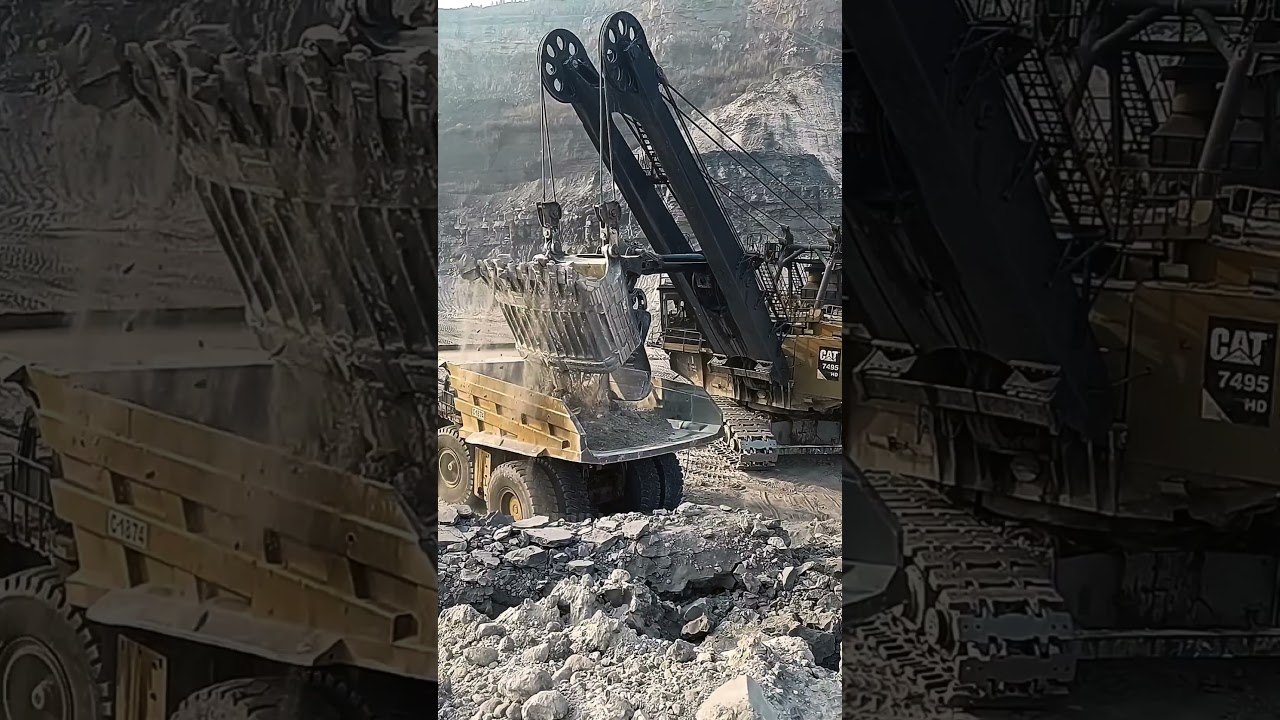 Cat 7495HD - Electric Rope Shovel Monster, Si Raja Tambang 24/7!