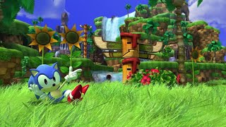 Прохождение уровня (Green Hill) Sonic Generations (2 Соника)