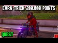 Fortnite Earn 200.000 trick points on a motorcycle