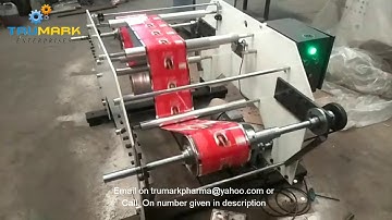 Roll form label, Film winder rewinder machine for inkjet printing, doctoring machine