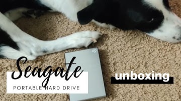 Seagate Portable Hard Drive Unboxing - Backup Plus 4TB External HDD - Silver USB 3.0 PC & Mac