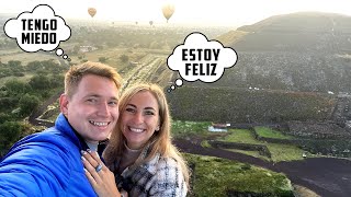 NUESTRO PRIMER VUELO en GLOBO SOBRE los PIRAMIDES de TEOTIHUACAN | RUSOS REACCIONAN en MÉXICO