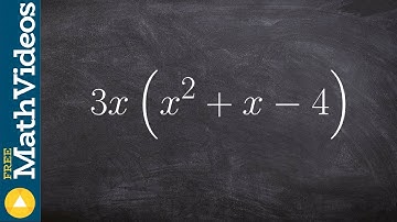 Using the distributive property from a monomial to a trinomial
