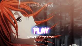 Never Forget You Edit audio