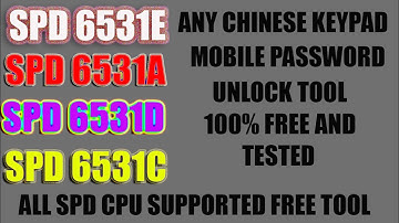 SPD SC6531E/A PASSWORD RESET TOOL