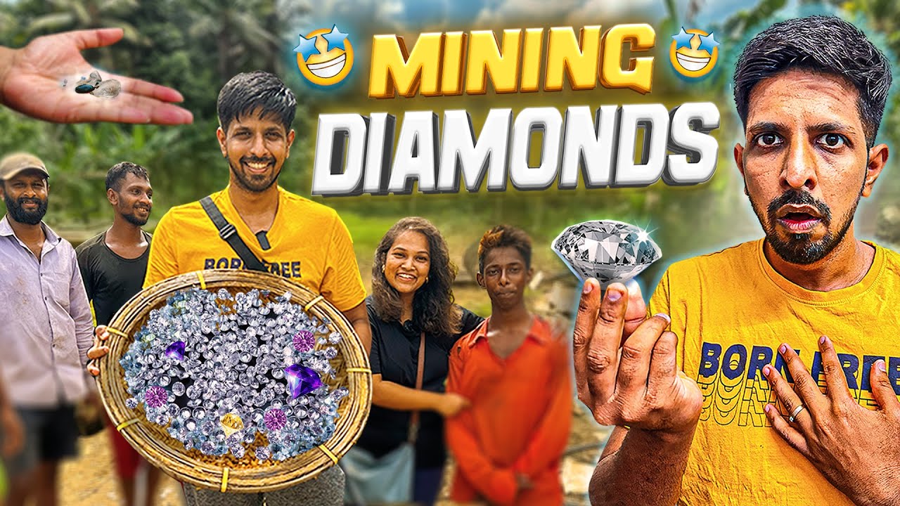 Добыча настоящих алмазов и драгоценных камней на Шри-Ланке 💎😱
