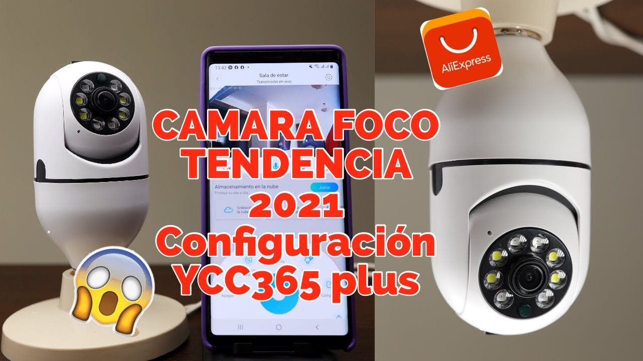 Facil🔥 Como configurar la Cámara FOCO e27 YCC365 plus 