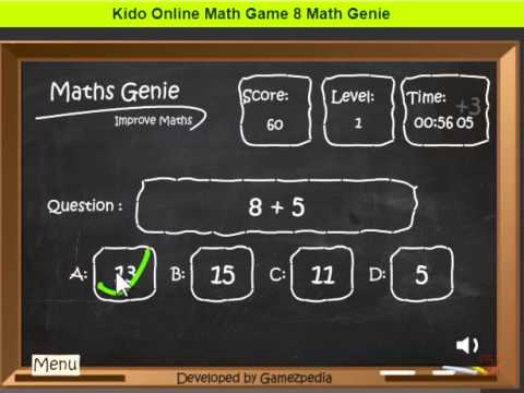 Download ON 008 Maths Genie By Kido Online  Online Math Game