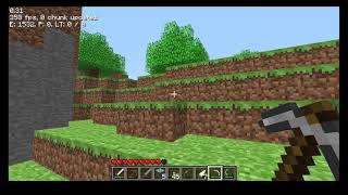 Minecraft Indev 0.31 Gameplay with sound!