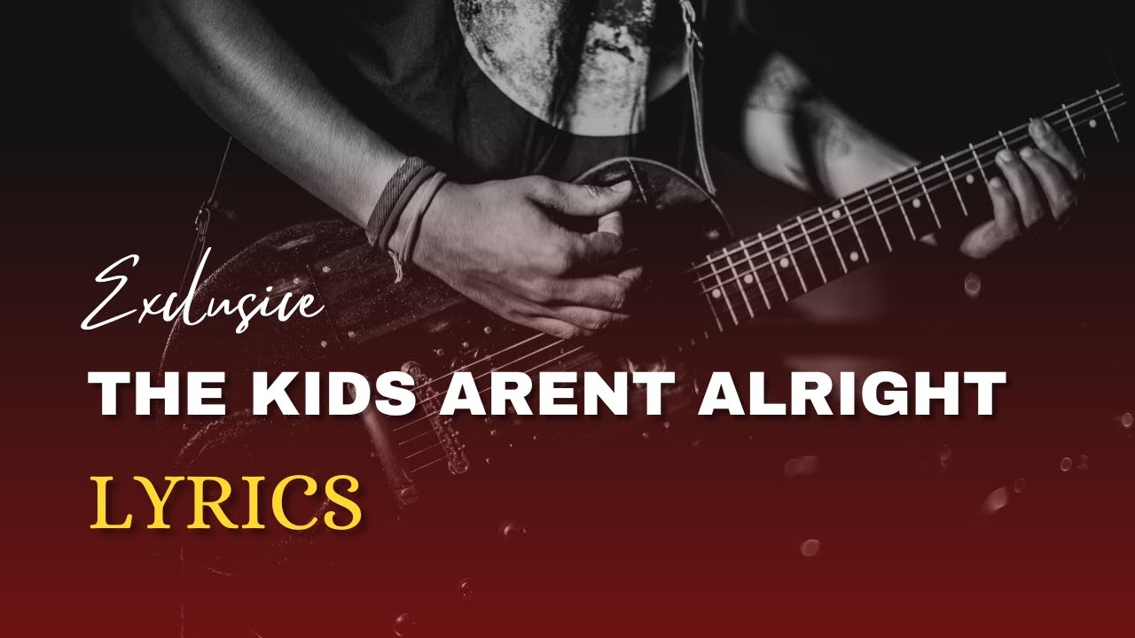 The kids arent alright the offsping lyrics youtube