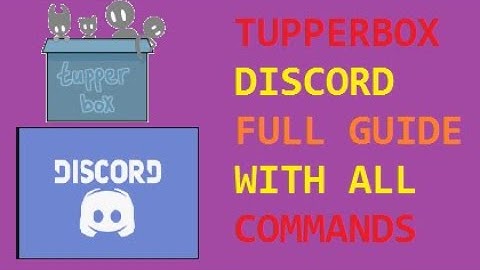 Tupperbox discord full Usage Guide with all commands