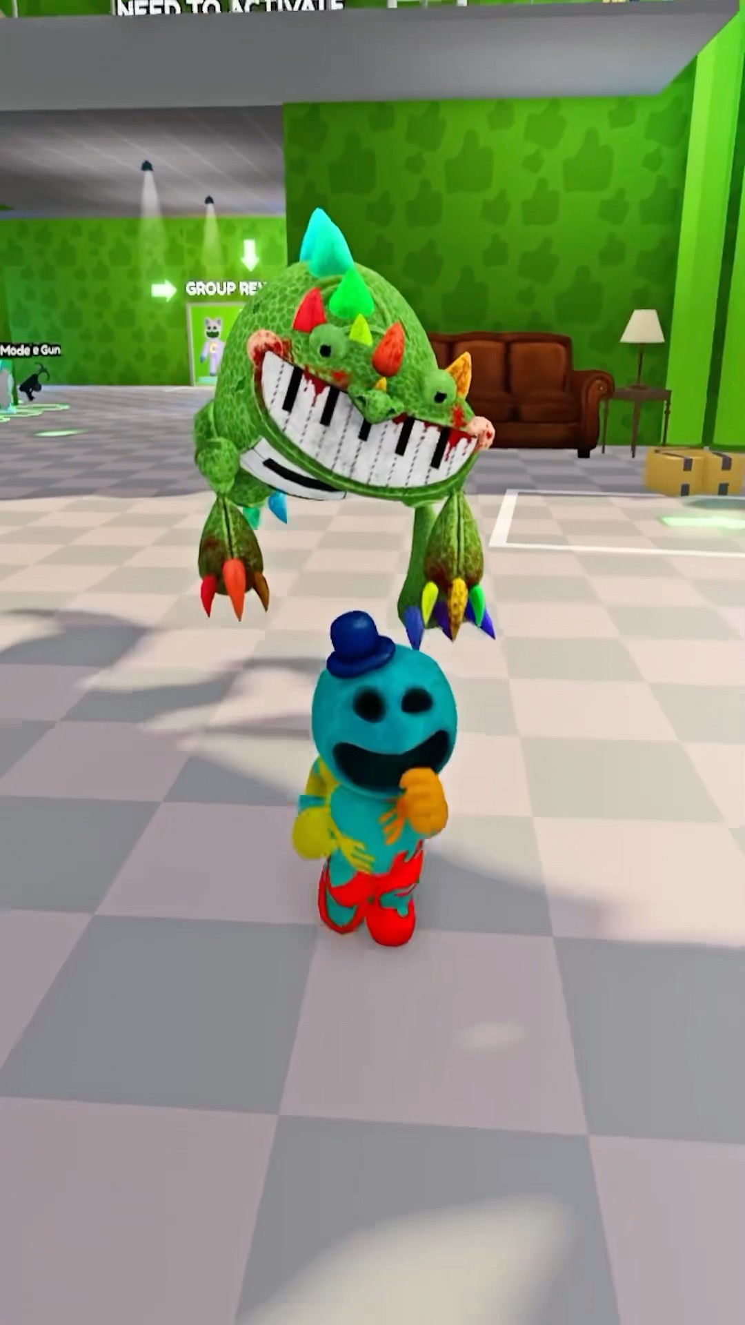 Doey Helps Pianosaurus Escape in Roblox