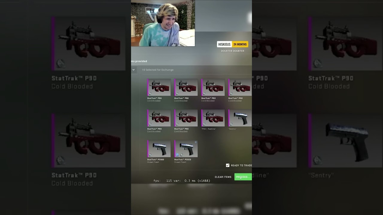 xQc  AK47 FIRE SERPENT  TRADE UP   