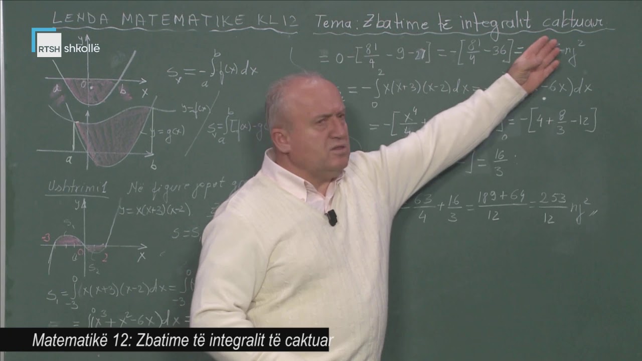 Matematikë 12 - Zbatime të integralit të caktuar