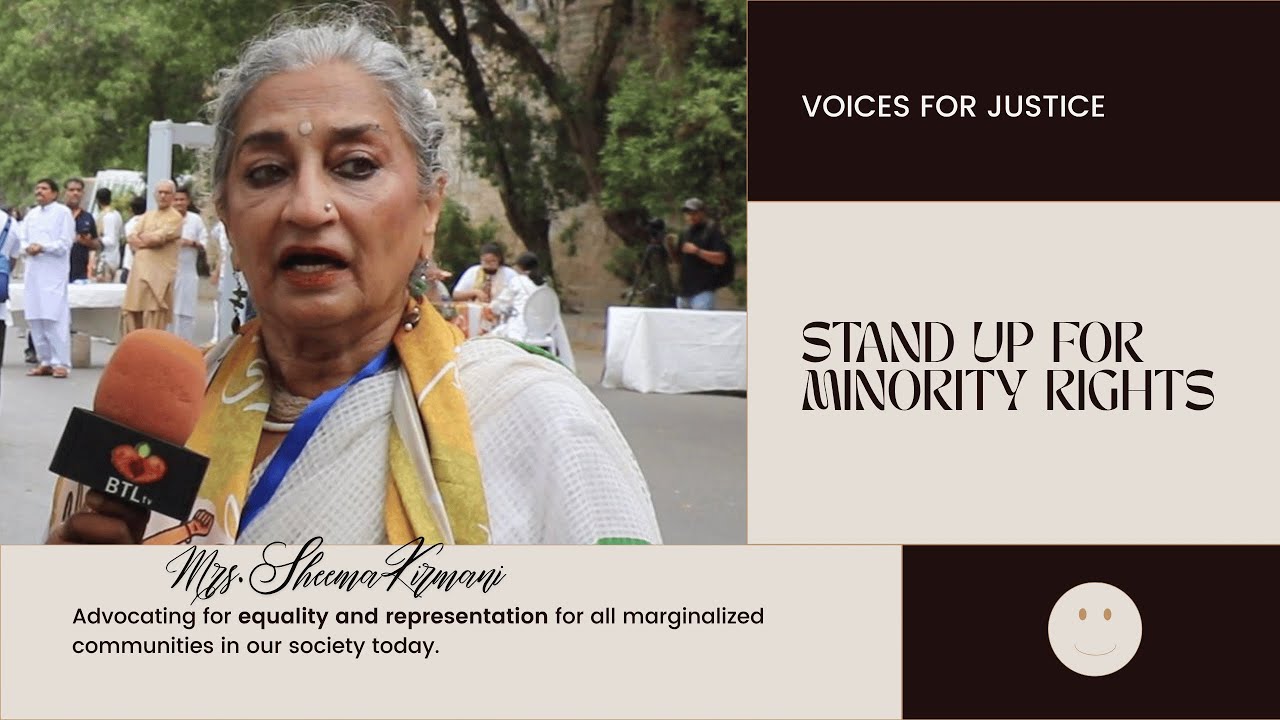 Mrs Sheema Kirmani   Minorty Rights March 0n 11th Augast 2025
