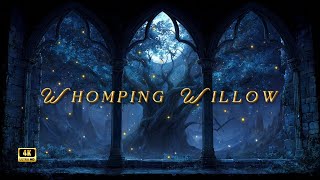 Whomping Willow Inspired Window View | Dark Fantasy Ambience • Wind & Snow