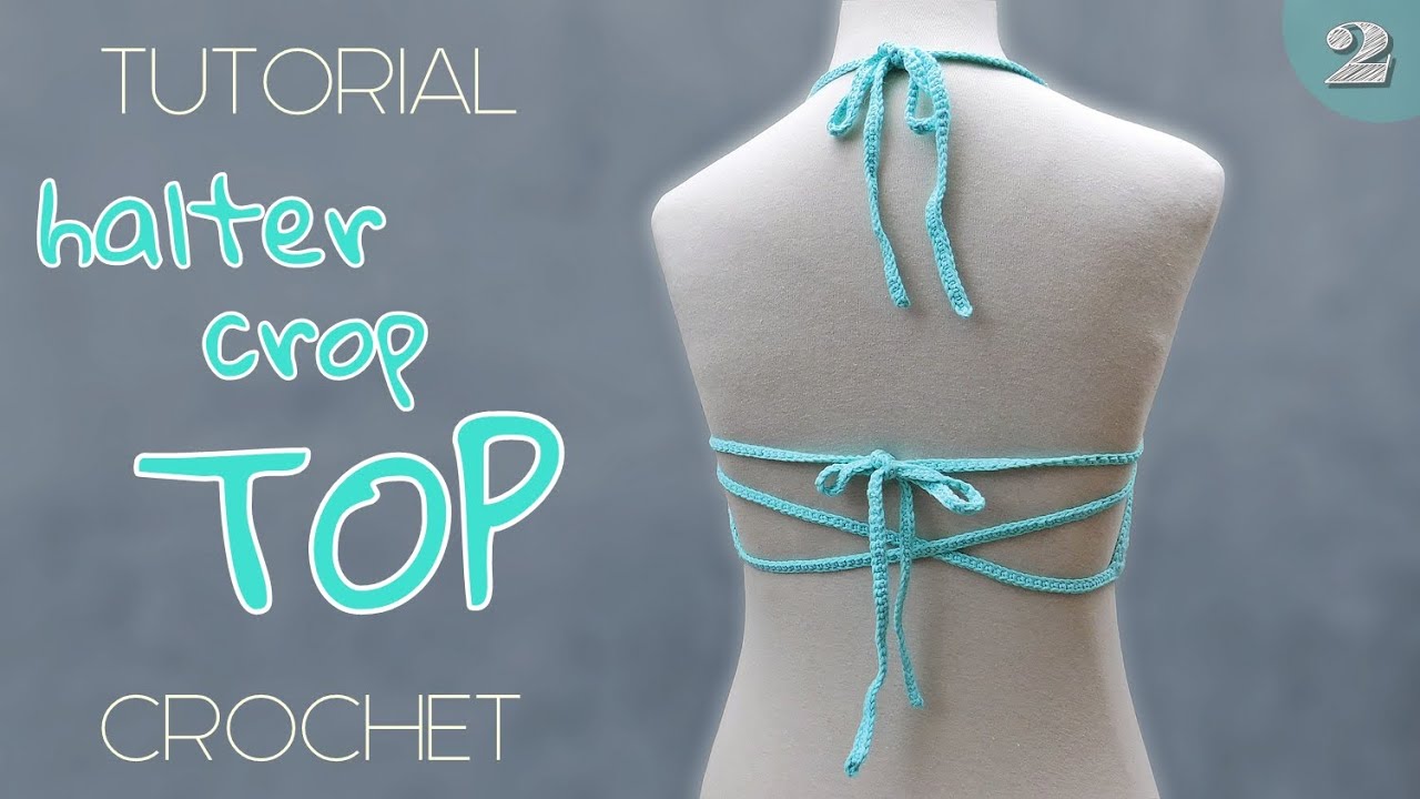 Bikini//halter top a crochet paso a paso parte 2