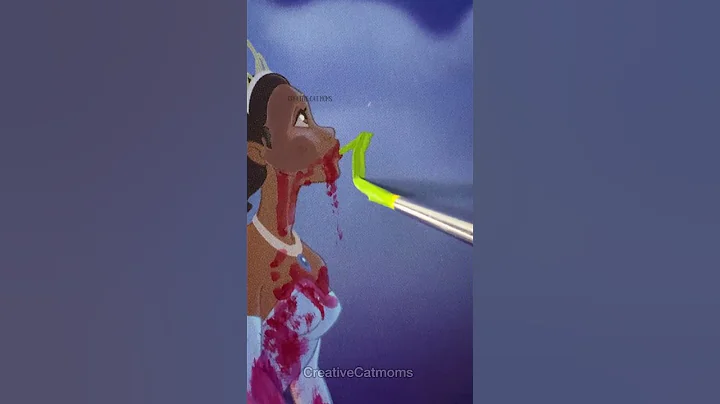 Tiana has a weird habit 🤫 twisted Disney #shorts #art #creative #disney