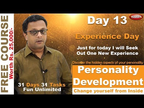 Best Personality Development Course || Self Improvement || Hindi Video || Experience Day || Day 13