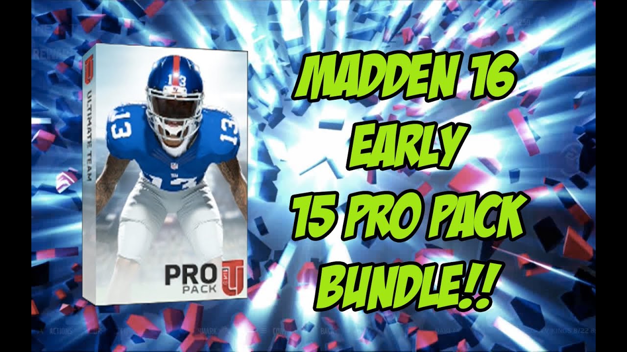Madden 16 Ultimate Team 15 PRO PACK BUNDLE!!