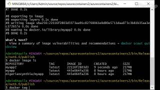 How to manually containerize a dotnet app using DockerHub and Azure container Instance Part 1