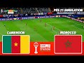 LIVE🔴| Cameroon vs Morocco - Africa Cup of Nations 2025 | Quarter-Final | PES 21 Simulation